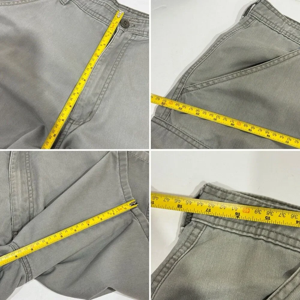 VTG Polo Ralph Lauren Shorts Mens Size 36 Olive Drab Green Cargo Hiking Outdoors - Picture 11 of 11